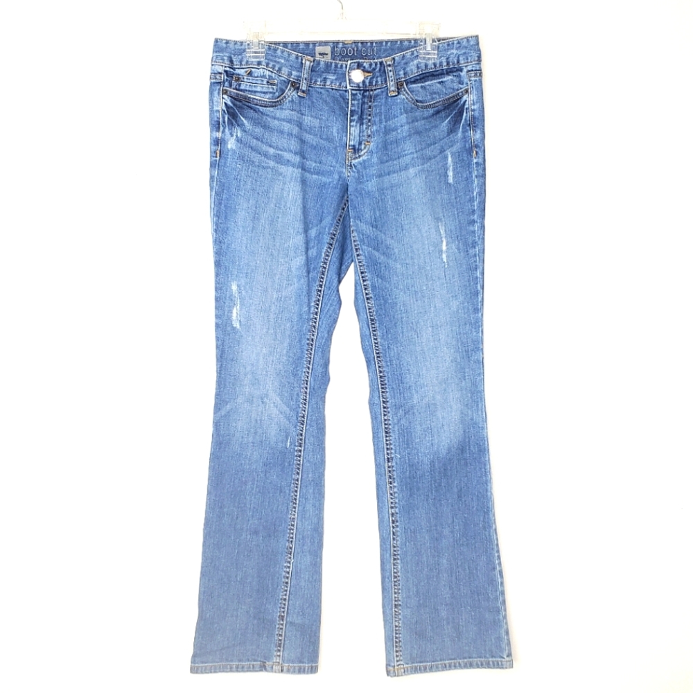 Mossimo Supply Bootleg Distressed Y2K Jeans Size 8